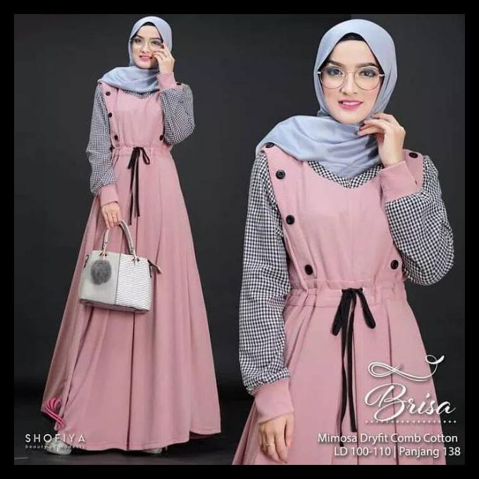 Gamis Syari Putih Polos Maxmara A1033