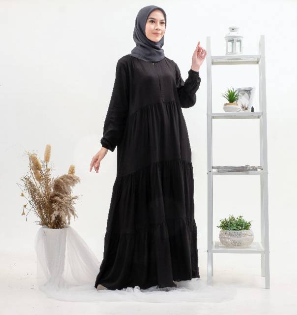 DRESS MUSLIM, baju wanita, baju gamis, dress, gamis, Baju gamis, fashion wanita, Flamming Dress