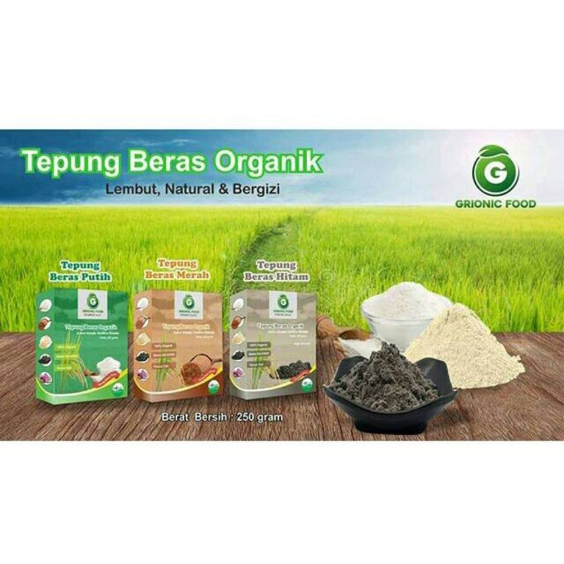 

Tepung Beras Organic Grionic