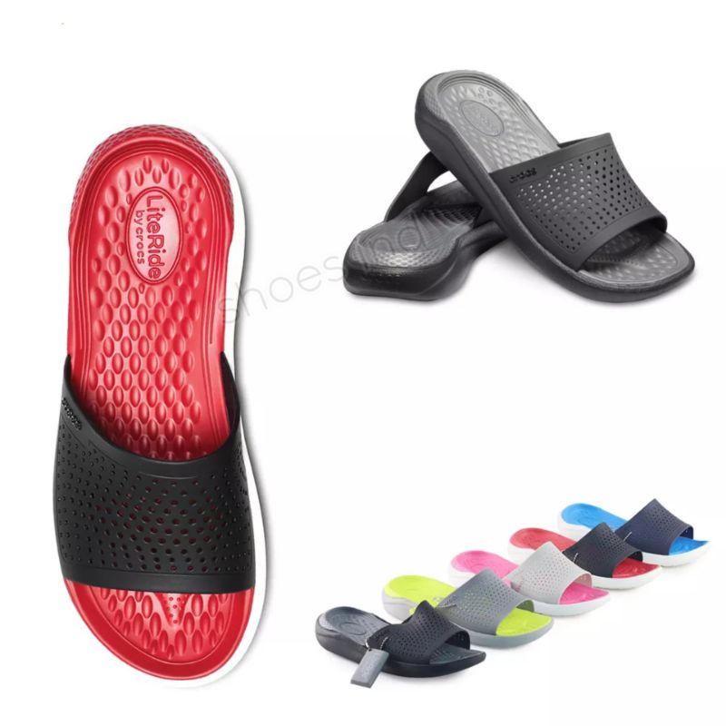 Jual Sandal Crocs Literide Slide / Sandal Pria / Sandal Wanita / Crocs ...