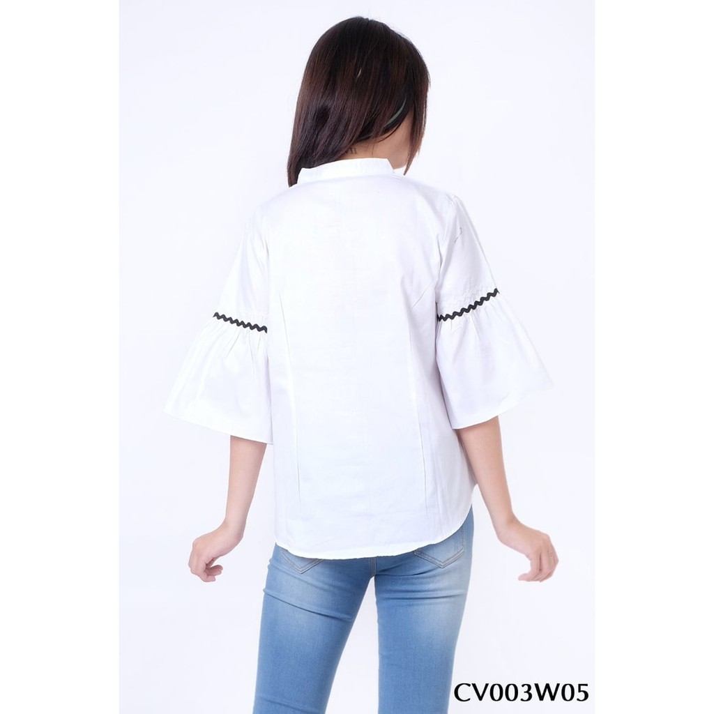 ORI Pakaian Atasan Putih Terbaru, Baju Atasan Wanita Lengan 3/4 Blouse