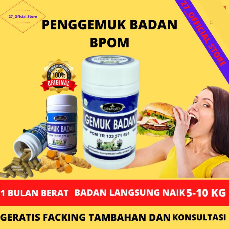 PENGGEMUK BADAN BPOM | GEMUK BADAN BINA SYIFA ~ PENGGEMUK BADAN AMAN / OBAT GEMUK BADAN PERMANEN