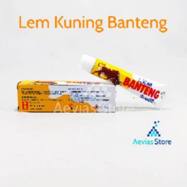 

Lem Banteng Odol / Tube, Lem Kuning Aibon, Kulit, Vinyl