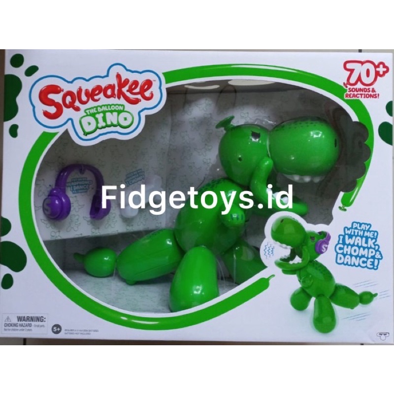 Squeakee The Balloon Dino Interactive Dinosaur Pet Toy