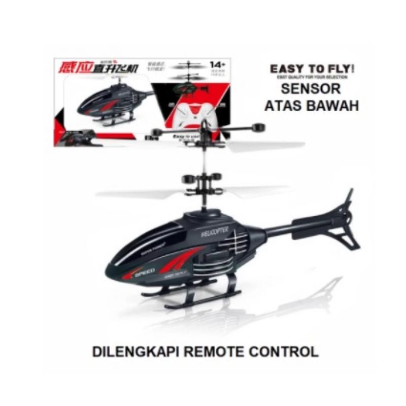 Mainan Anak Helicopter Sensor Tangan Plus Remote