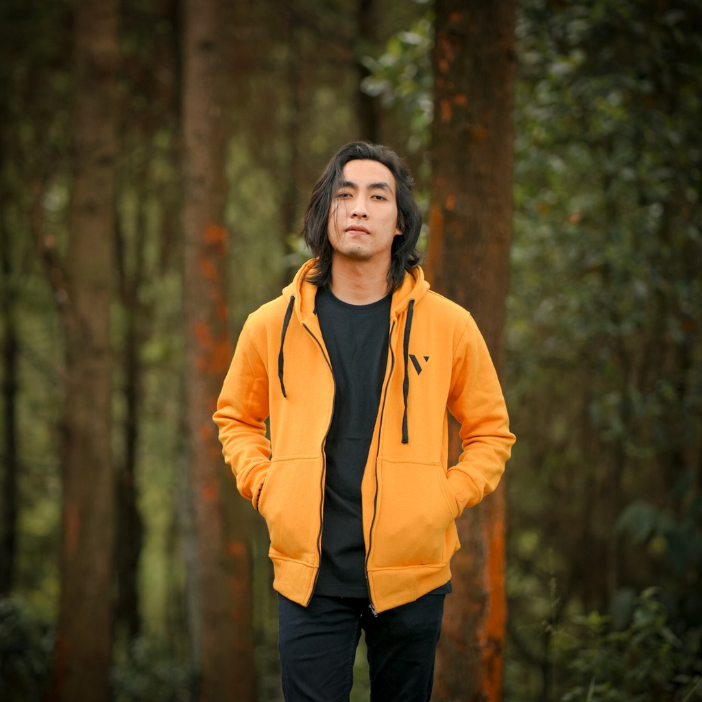 Vuxor Zipper Hoodie Basic Mustard