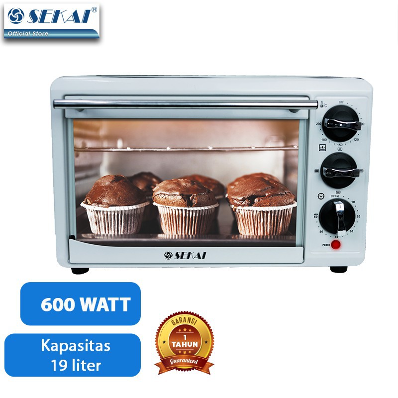 SEKAI OVEN LISTRIK OV 211 OV211 21 LITER LOW WATT GARANSI RESMI  SEKAI