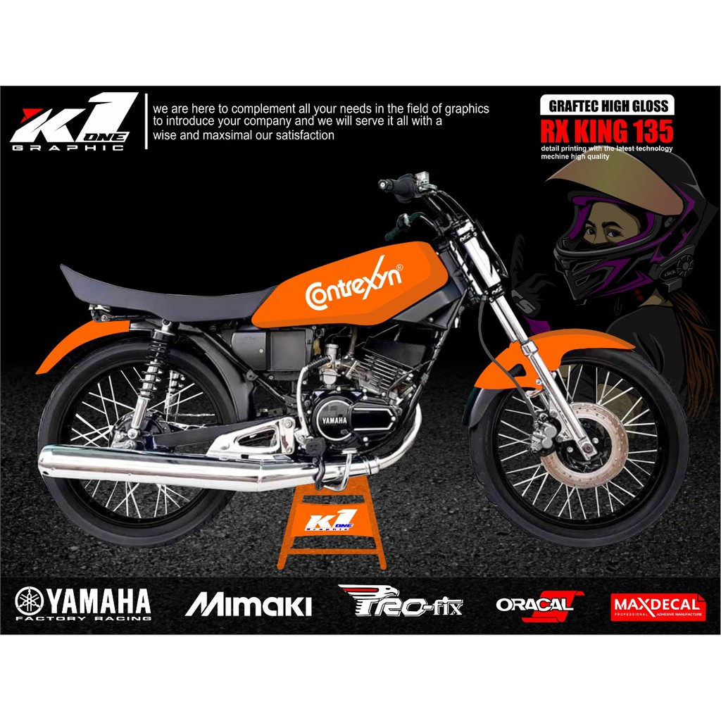Sticker Cutting Rx King Striping Rx-King Harga Ternurah Sticker Motif Contrexin