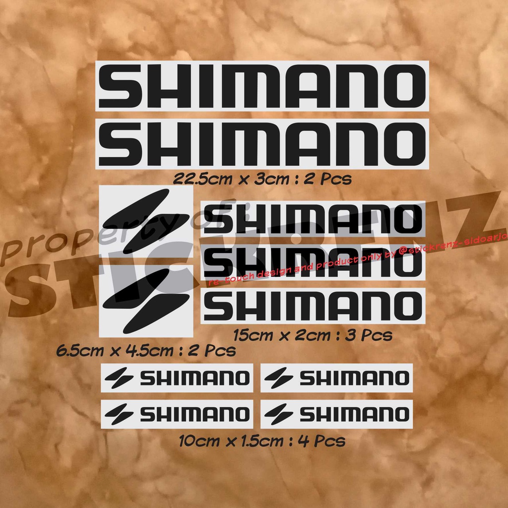 Cutting Sticker Stiker Frame Sepeda Roadbike Shimano 01 Custom