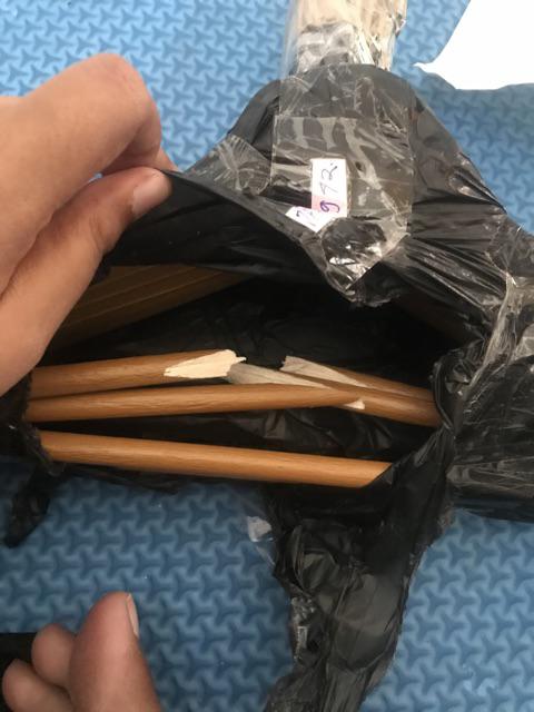 Hanger Kayu Palang Dewasa Isi 6 Pcs / Gantungan Kayu Palang