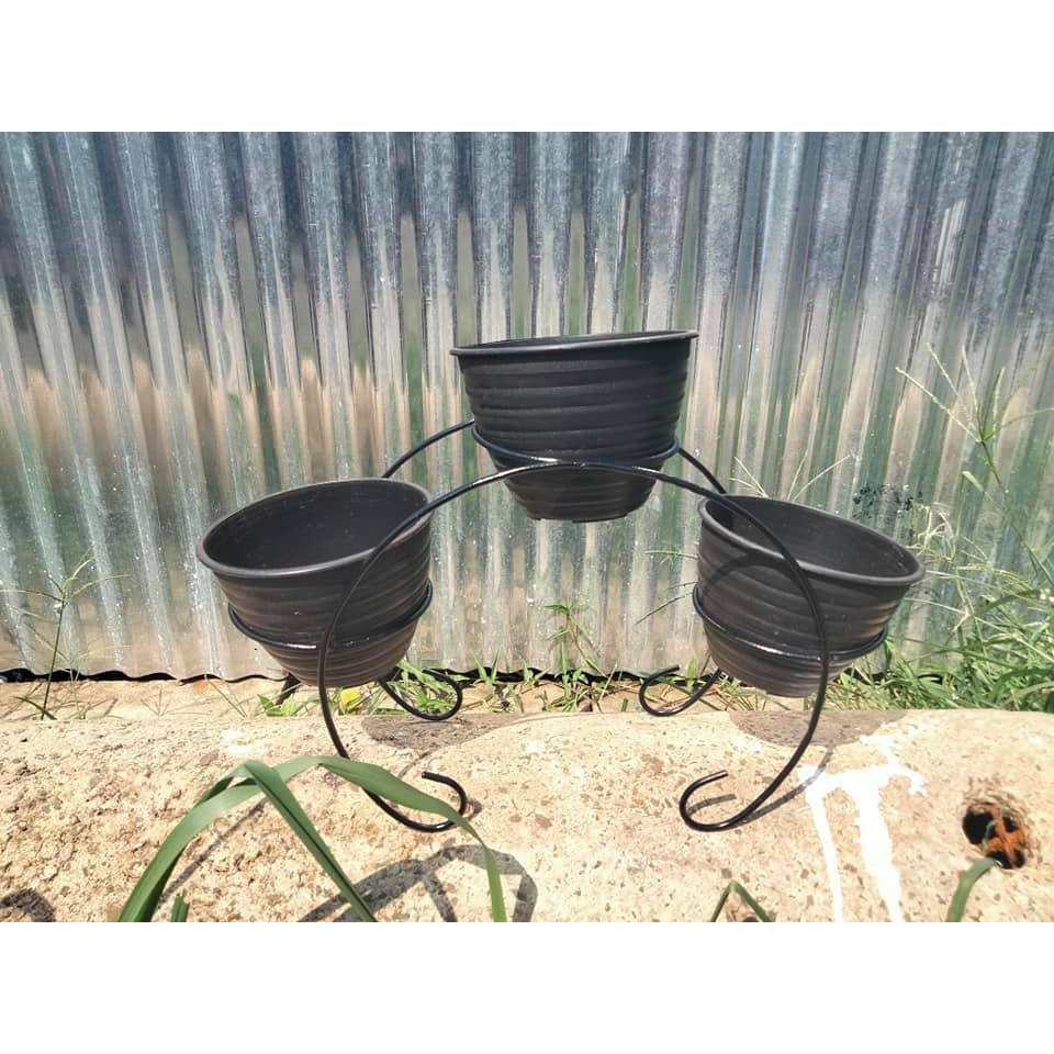 Bayar Cod/Rak Tanaman Hias Besi  / Dudukan Rak Pot Bunga / Rak Standing Besi Minimalis/Pot Standing 