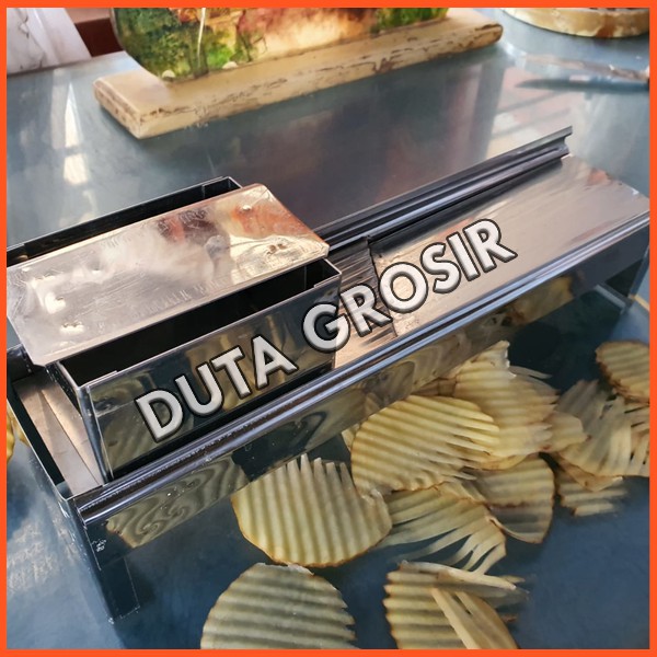 pemotong keripik serbaguna alat pemotong keripik kentang manual