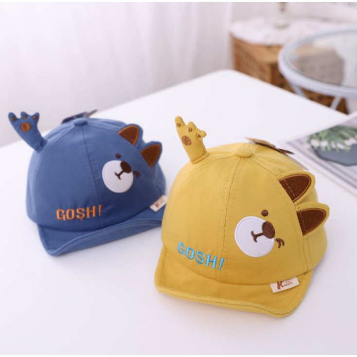Topi Anak Laki Laki Perempuan Beruang Bear Letter Gosh Fashion Korea-7