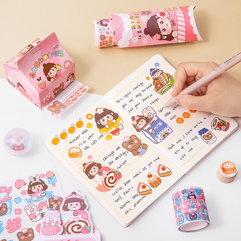 Sticky Notes French Fries Lucu Premium dan Pie Stiker Roll