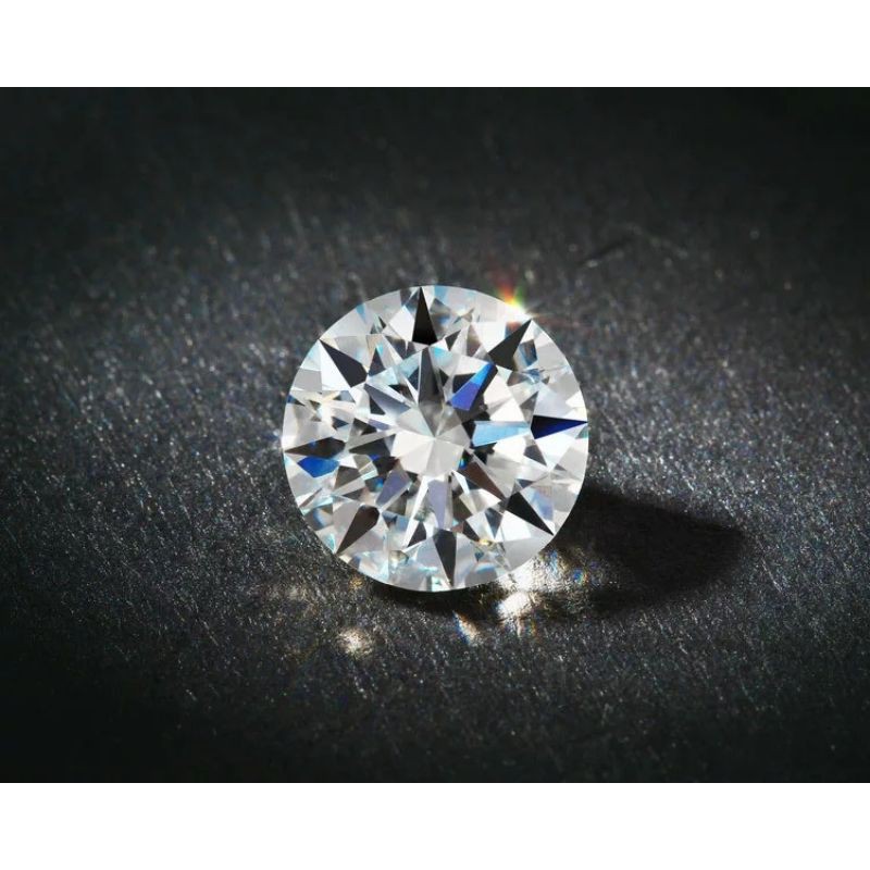 A5 Quality 6,5mm Cubic Zirconia Star Cut Heart and Arrow Original Material