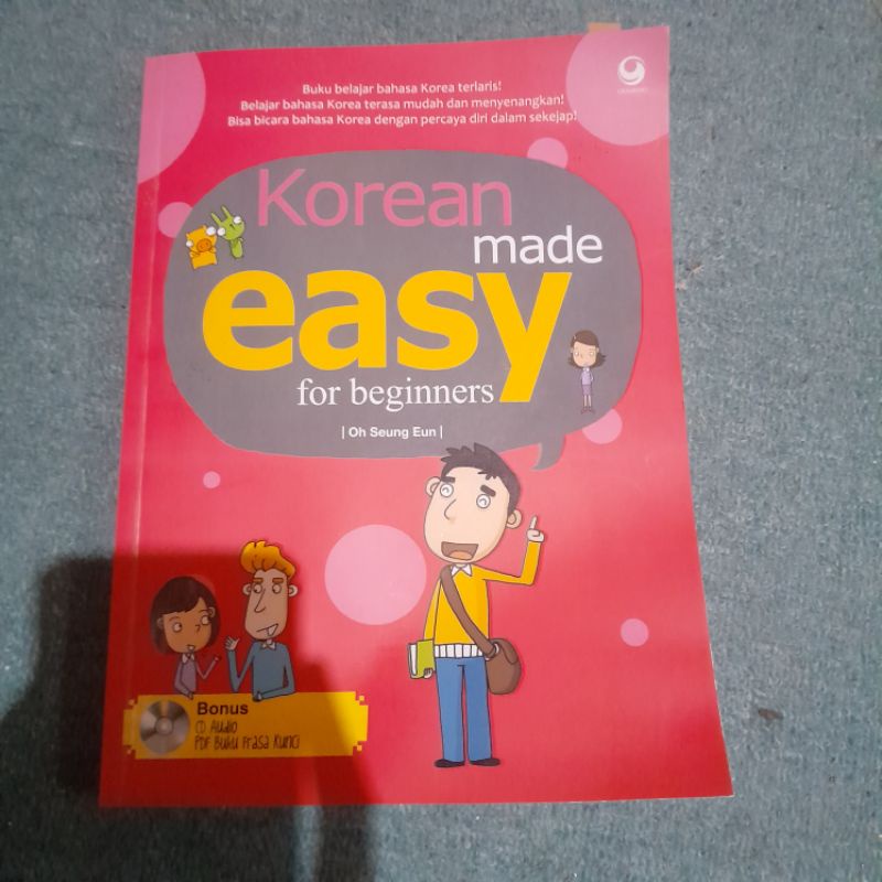 「PRELOVED」Buku Korean Made Easy for Beginmers - Oh Seung Eun