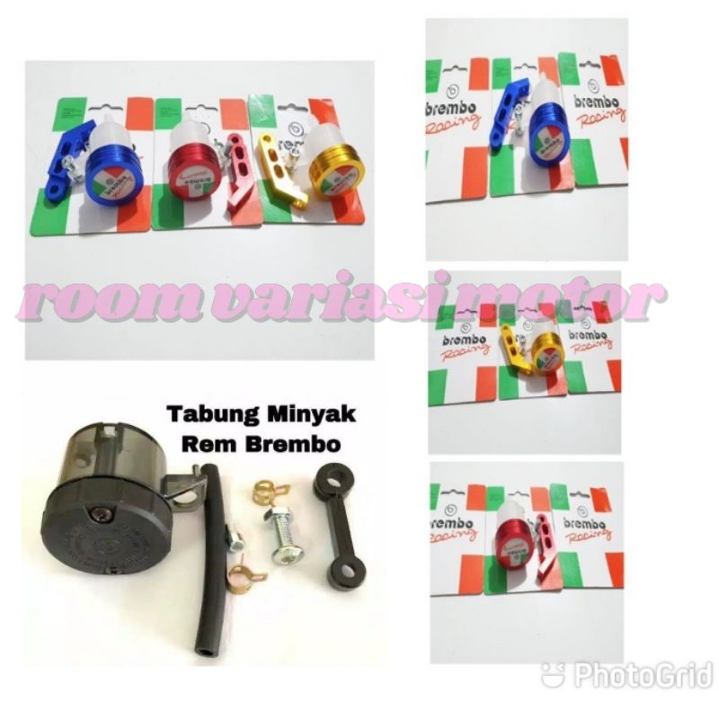 TABUNG MINYAK REM BREMBO STANDAR DAN SMOKE BESAR COCOK UNTUK MASTER REM IZUMI NO NAME DLL