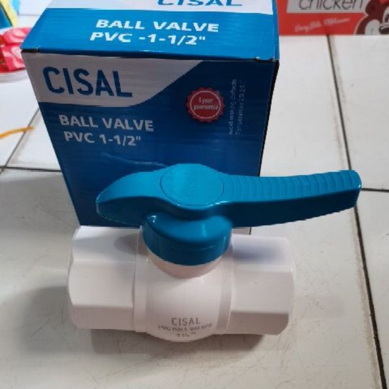 Ball valve pvc 1.5" Cisal / Ball valve pvc 11/2" cisal