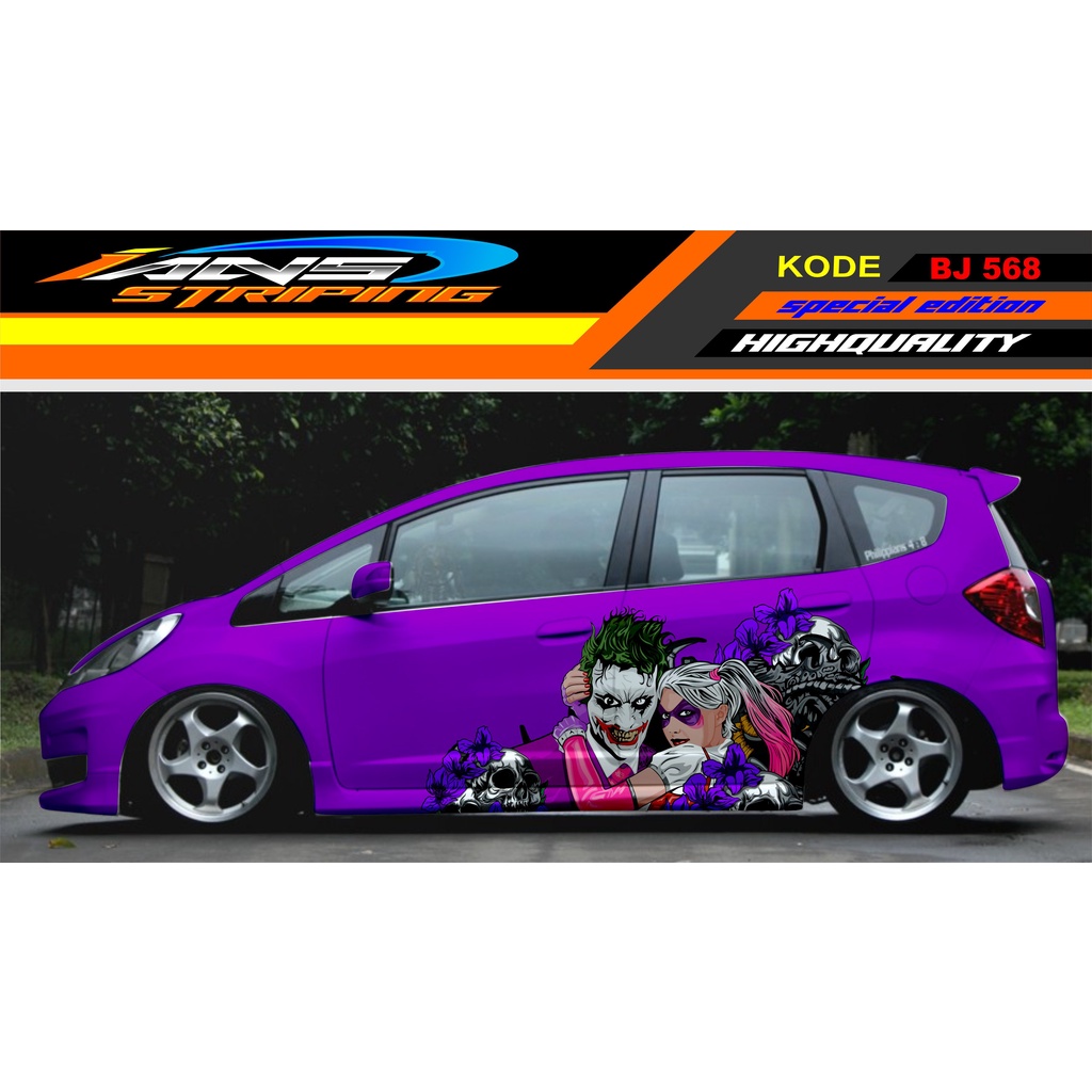 DECAL STIKER MOBIL JAZZ / STIKER MOBIL JOKER / DECAL MOBIL JAZZ BRIO AGYA AYLA YARIS SWIFT DATSUN