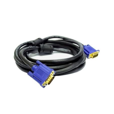 Cable Vga Nyk 5m Gold male 1080p full hd for laptop pc - Kabel d-sub db15 5 meter m-m for monitor projector tv