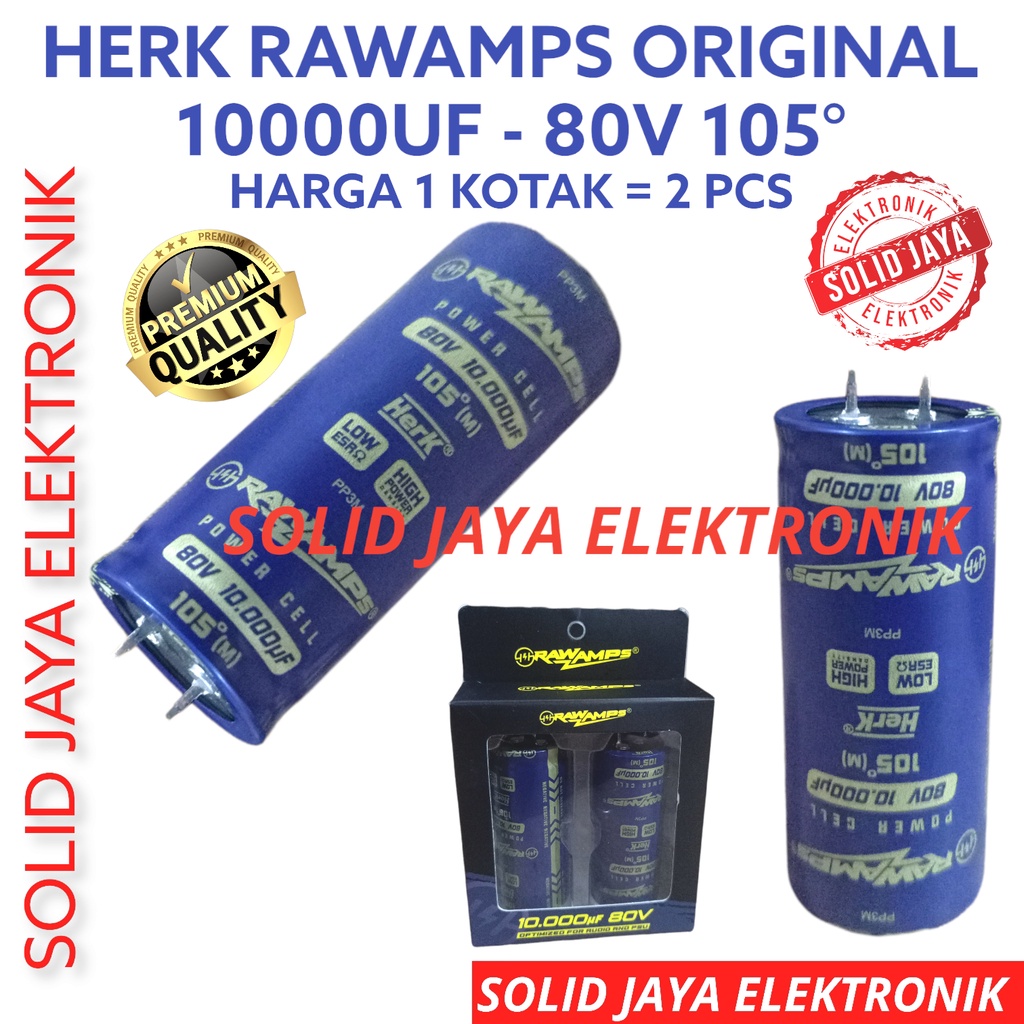 CAPASITOR ELCO HERK 10000UF 80V RAWAMPS 10000 UF 80 V ELKO KAPASITOR 10000 MIKRO MICRO 80 VOLT ELKO HERK RAW AMPS 80VOLT MURNI ASLI ORI ORIGINAL