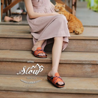  SANDAL  MILI ORANGE SANDAL  WANITA  MIX TALI  ETNIK Shopee  