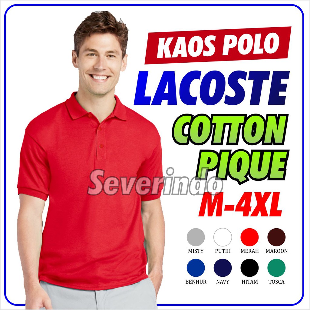  POLO  SHIRT COTTON PIQUE KAOS  POLOS  KERAH JUMBO  BIG SIZE 