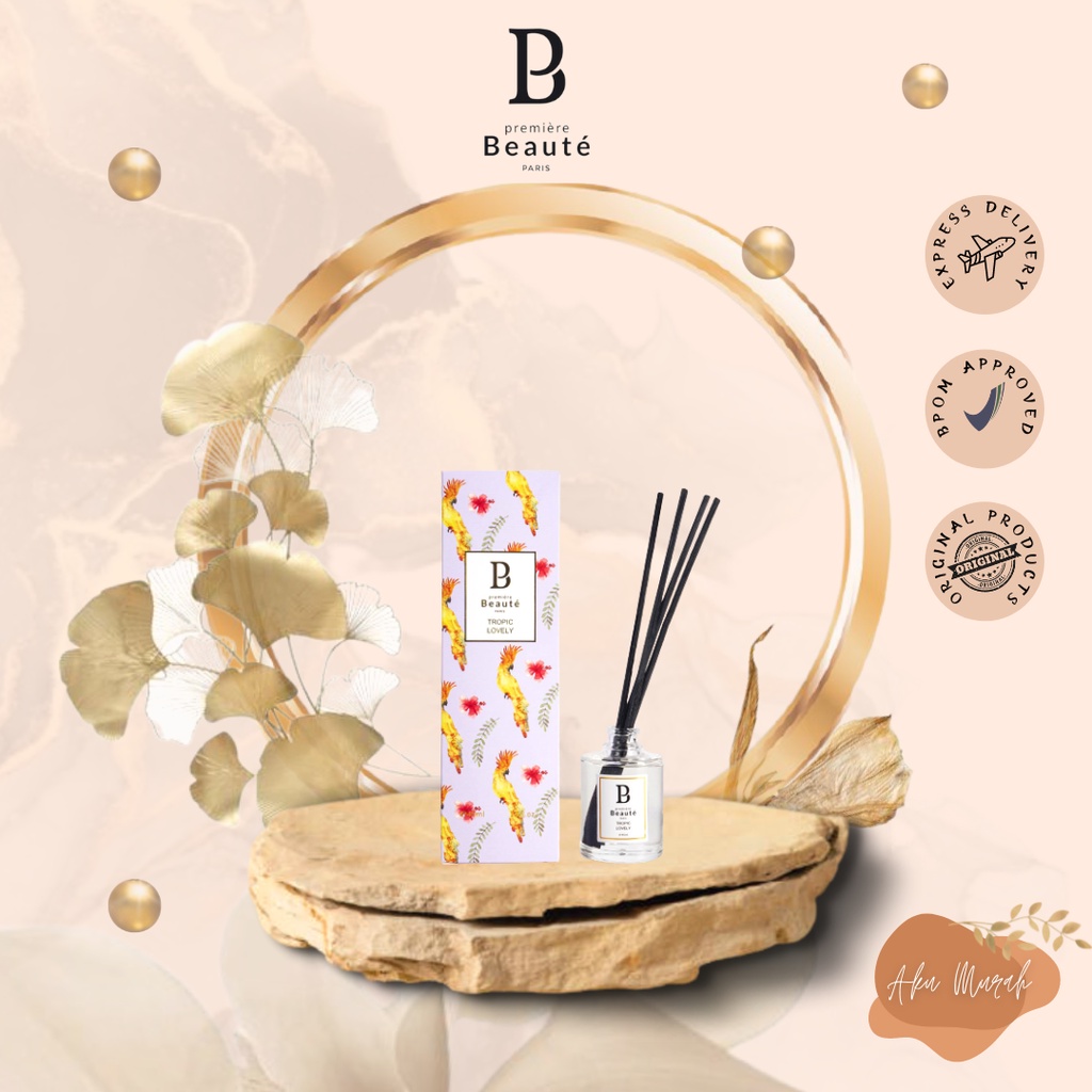 Premiere Beaute Aromaterapi Reed Diffuser Ratan Pengharum Ruangan 45ml