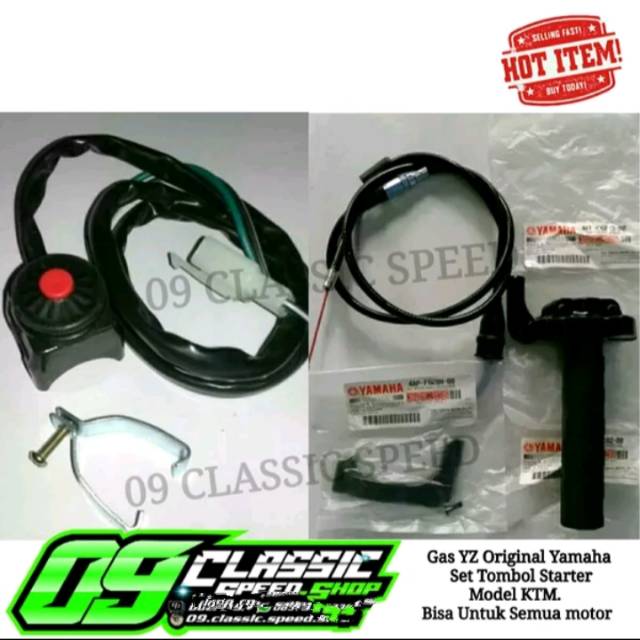 Gas Spontan Kontan YZ Original Yamaha Set Saklar Tombol Starter stater model KTM/GAS SPONTAN YZ