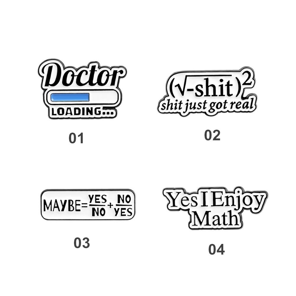 Bros Lencana Desain Dokter Yes I Enjoy Math