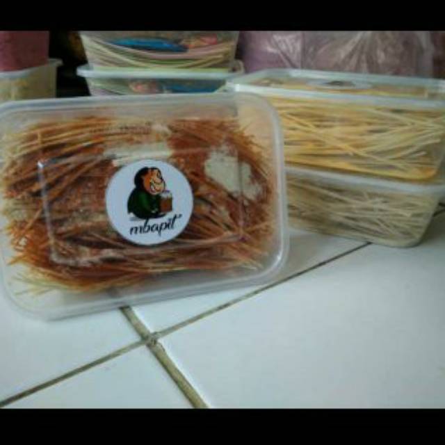 

Mie lidi asin kemasan box