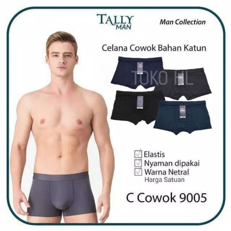 Celana Dalam Pria Boxer TALLY 9005 &amp; 9015 Harga Per 1pieces