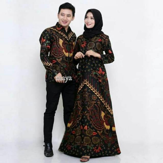 Batik couple gamis sarimbit