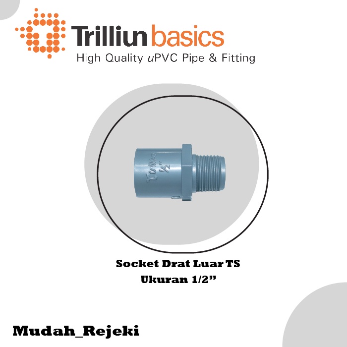 Faucet Socket / SDL / Sok Drat Luar TS Ukuran 1/2" Trilliun