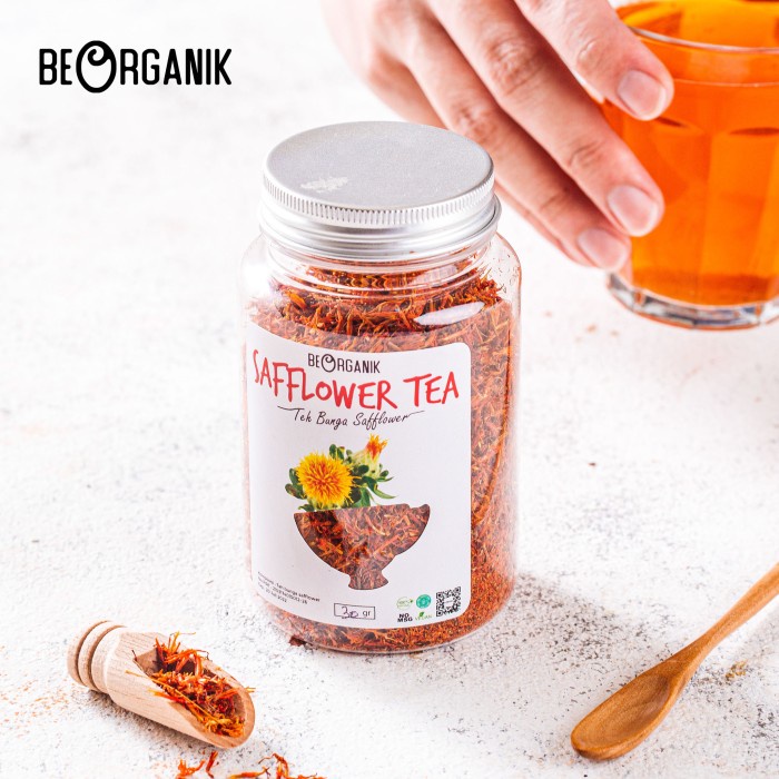 

B0621D Safflower Tea / Teh Bunga Saff Flower Beorganik 10Gr - Toples 30Gr 054