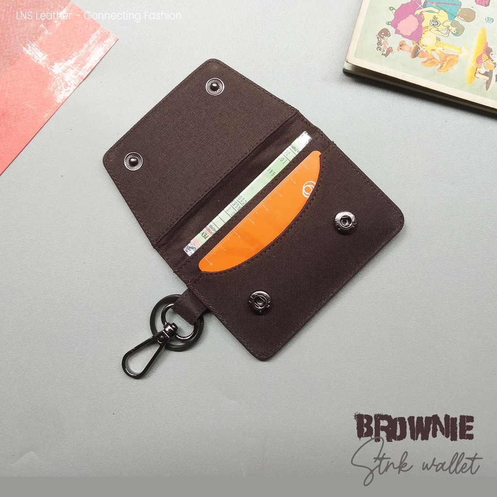 Dompet  STNK E-Toll Mobil Gantungan Kunci Stnk Motor Brownie Edition