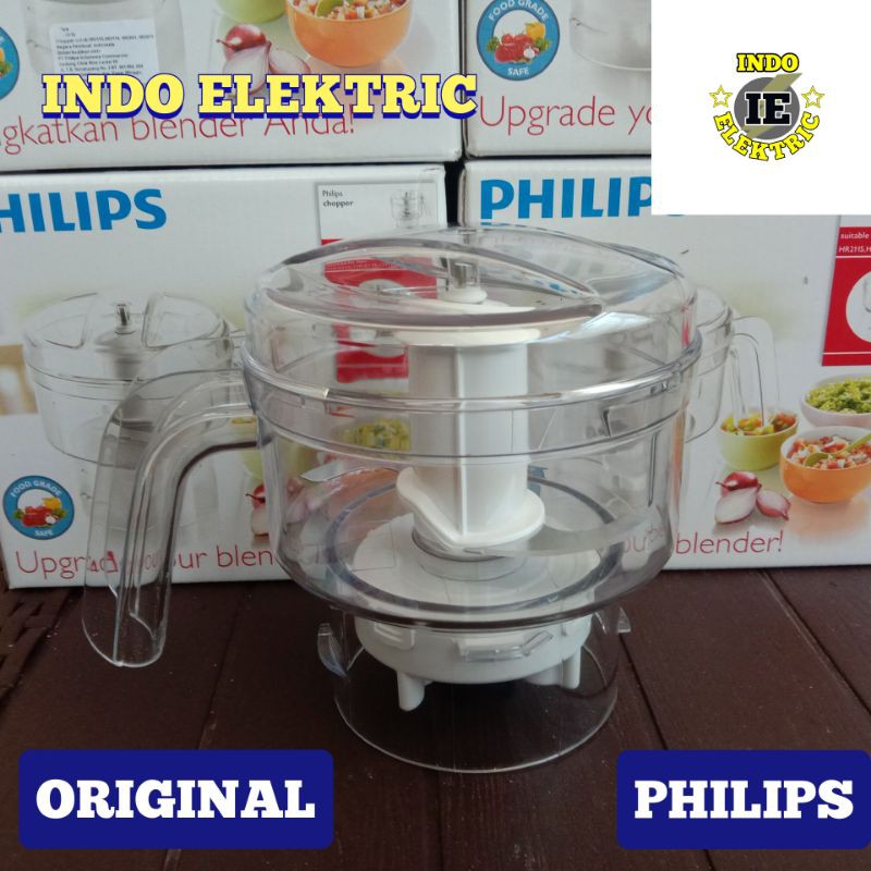 CHOPPER DAGING BLENDER PHILIPS ORIGINAL HR 2115 2116 2061 2063