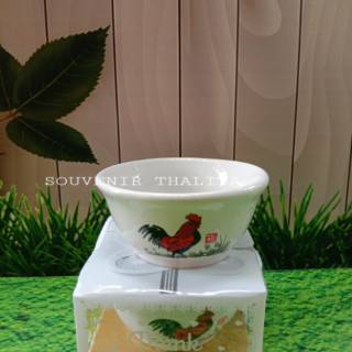  Souvenir  pernikahan  mangkok motif ayam  jago  isi 50 pcs 