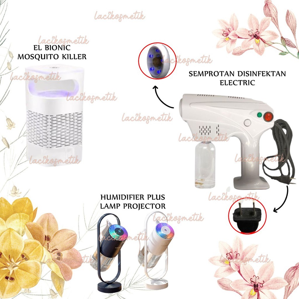 ✨LACIKOSME✨ SEMPROTAN DISINFEKTAN ELECTRIC/NANO SPRAY GUN/HUMIDIFIER PLUS LAMP PROJECTOR