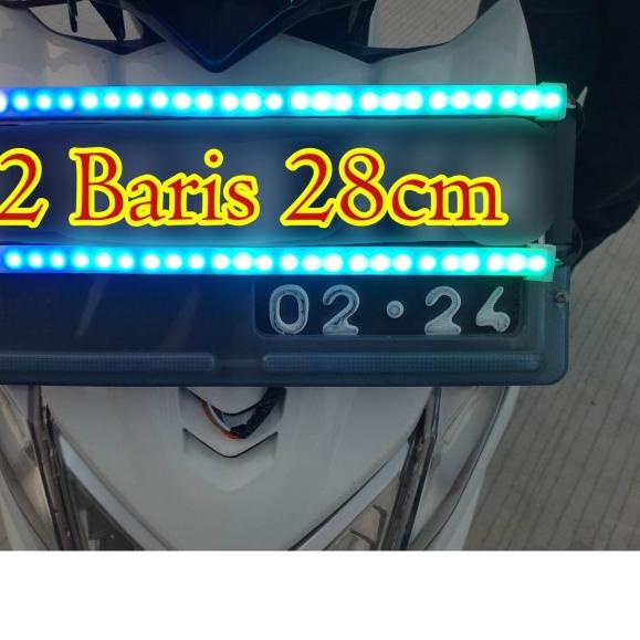 ⅎ Led tail lamp RGB motor pelangi 28cm - Satu Baris ✺