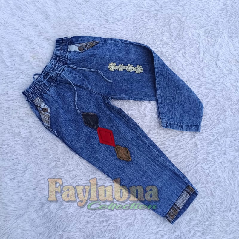 BAGGY JEANS ANAK USIA 3-6 TAHUN / JEANS BAGGY ANAK PEREMPUAN / girls pants kids / CELANA ANAK JEANS / JEANS ANAK TERLARIS