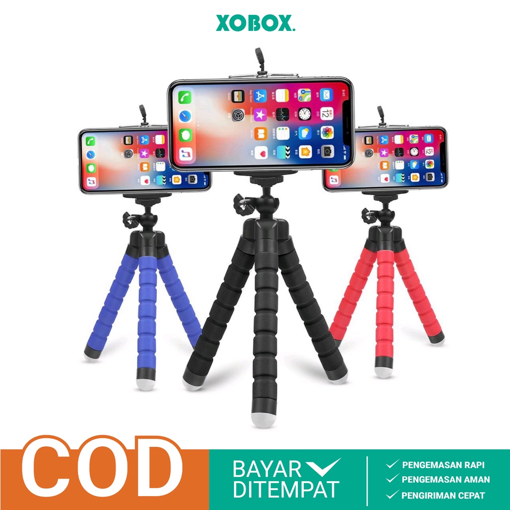 Tripod Phone Holder Flexible Octopus For Gopro Camera DSLR Mount AH021 - XOBOX