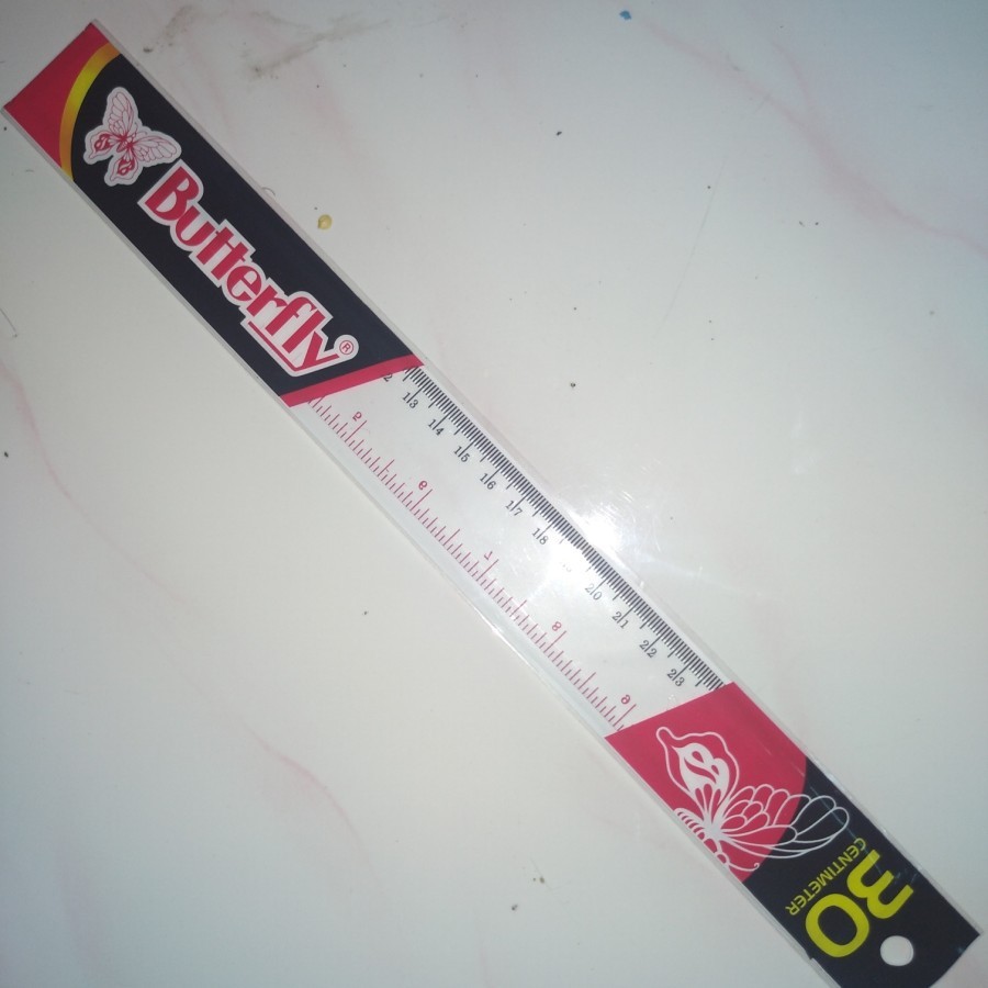 

penggaris 30 cm butterfly