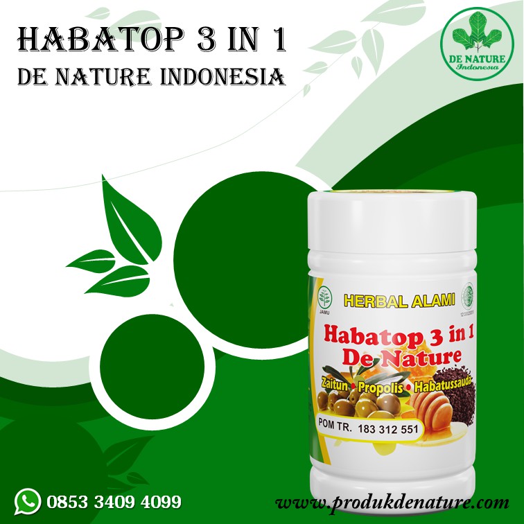 De Nature Obat Habatop 3 IN 1 Asli Manjur Herbal Alami
