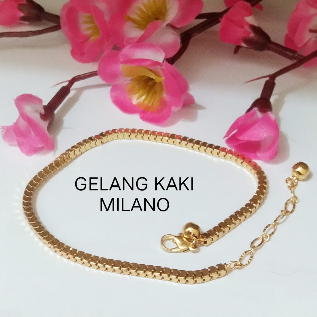 Kenten Acc - Gelang Kaki Perhiasan Wanita Fashion Harian Warna Emas Xuping / Gelang Kaki Milano A-1