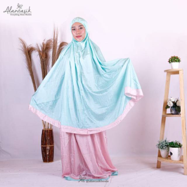 Mukena Vanila / Mukena Parasut Traveling Vanila R.12