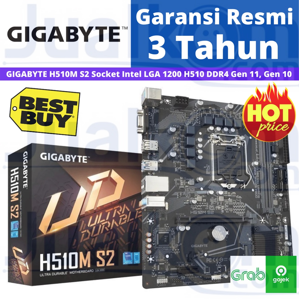 Gigabyte H510M S2 Motherboard Intel LGA1200 H510 DDR4 USB 3.2 SATA3