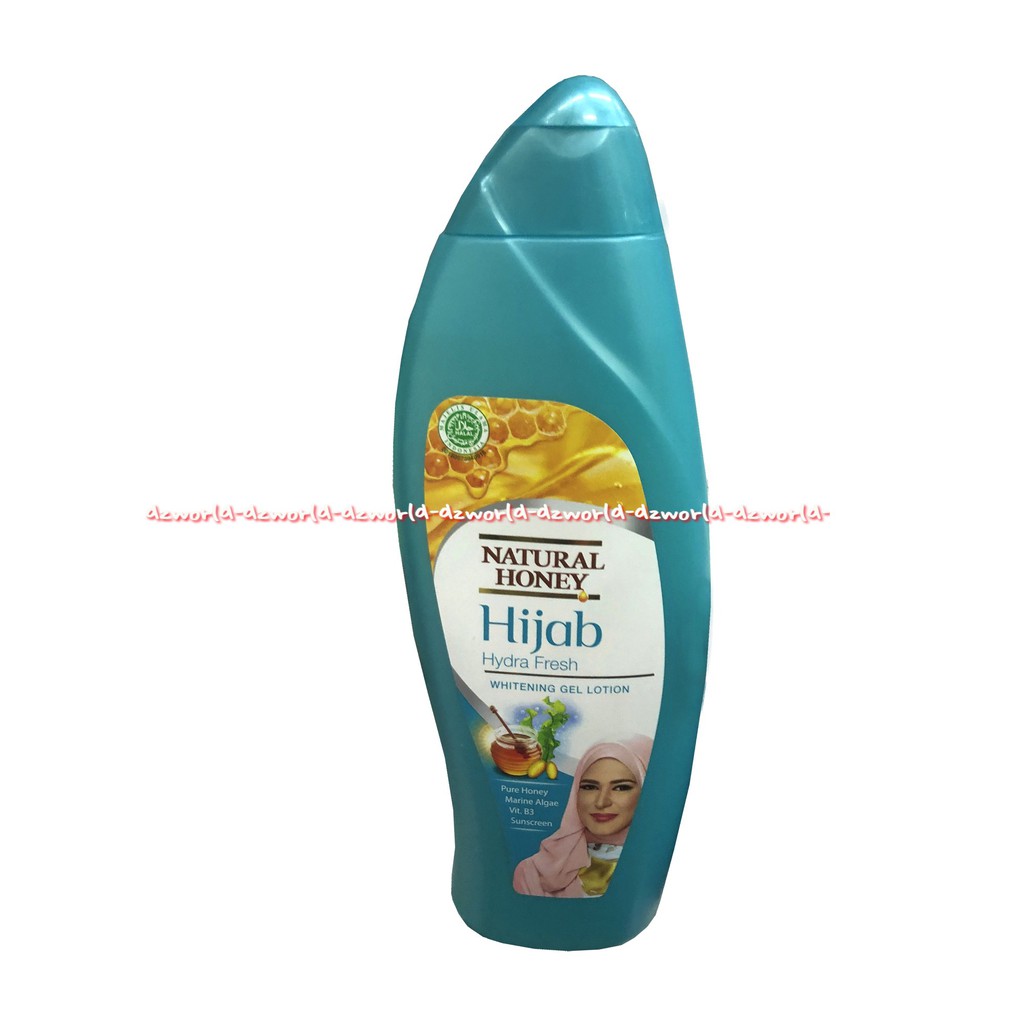 Natural Honey Hijab Hydra Fresh Whitening Gel Lotion 450ml Vitamin B3