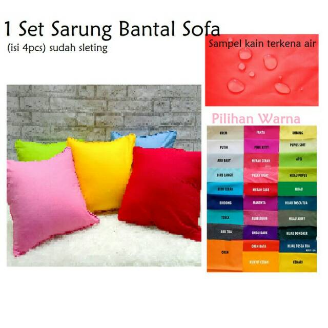 Sarung Bantal Sofa Anti Air
