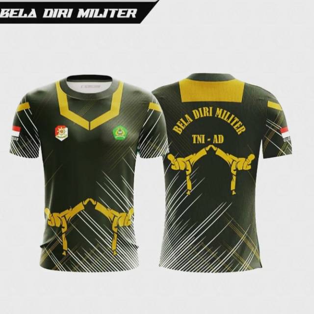 Kaos fullprinting Bela Diri Militer